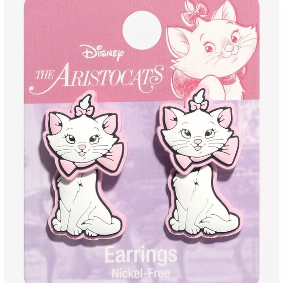 Disney The Aristocats Marie Front/Back Earrings - NWT - Picture 1 of 2